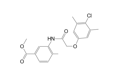 methyl 3-{[(4-chloro-3,5-dimethylphenoxy)acetyl]amino}-4-methylbenzoate