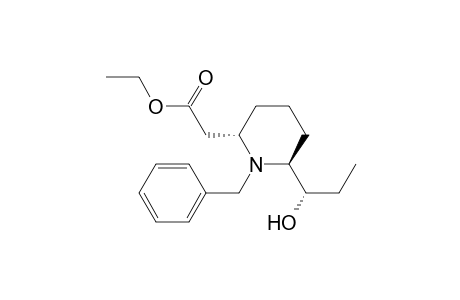 2-Piperidineacetic acid, 6-(1-hydroxypropyl)-1-(phenylmethyl)-, ethyl ester, [2.alpha.,6.alpha.(S*)]-(.+-.)-