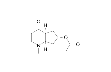 1-Methyl-4-oxooctahydrocyclopenta[2,3-a]pyridin-6-yl acetate