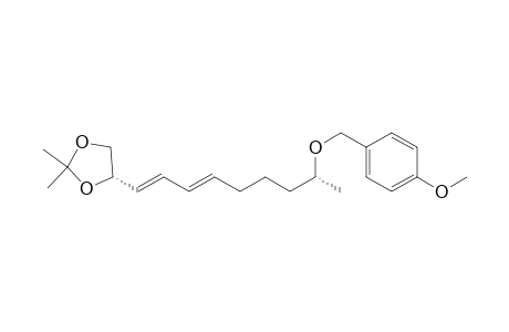 (3E,5E,2S,10R)-1,2-Isopropylidenedioxy-10-p-methoxybenzyloxyl-undeca-3,5-diene