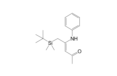 4-(N-Phenylamino)-5-(tert-butyldimethylsilyl)pent-3-en-2-one