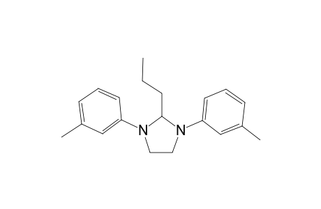 Imidazolidine, 2-propyl-1,3-di(3-tolyl)-