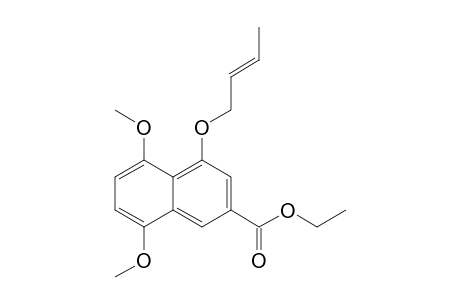 Ethyl 5,8-dimethoxy-4-(but-2-enyloxy)-2-naphthoate