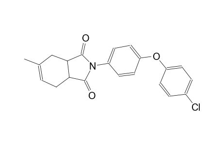 2-[4-(4-chlorophenoxy)phenyl]-5-methyl-3a,4,7,7a-tetrahydro-1H-isoindole-1,3(2H)-dione