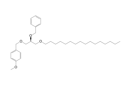 Benzene, 1-[[3-(hexadecyloxy)-2-(phenylmethoxy)propoxy]methyl]-4-methoxy-, (S)-