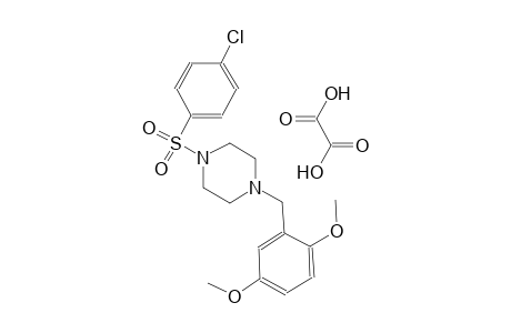 1-((4-chlorophenyl)sulfonyl)-4-(2,5-dimethoxybenzyl)piperazine oxalate