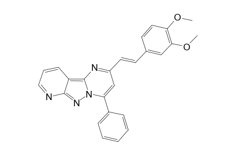 4-Phenyl-2-(3',4'-dimethoxy-.beta.-styrylo)pyrido[2',3' ; 3,4]pyrazolo[1,5-a]pyrimidine