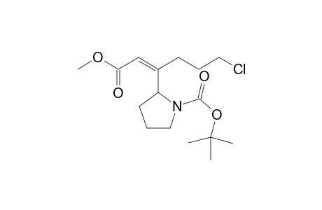 Methyl 3-[[(1,1-Dimethylethoxy)carbonyl]-2-pyrroldinyl]-6-chloro-2-hexenoate
