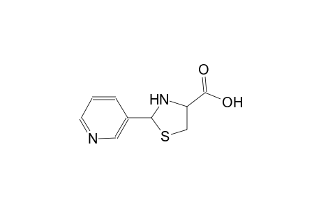 2-(3-pyridinyl)-1,3-thiazolidine-4-carboxylic acid