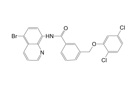 N-(5-bromo-8-quinolinyl)-3-[(2,5-dichlorophenoxy)methyl]benzamide