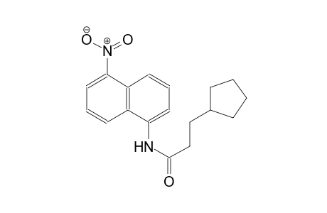 3-Cyclopentyl-N-(5-nitro-naphthalen-1-yl)-propionamide