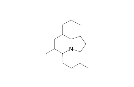 5-Butyl-6-methyl-8-propylindolizidine