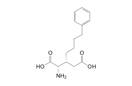 (2S)-Amino-(3R)-(3'-phenylbutyl)pentanedioic acid