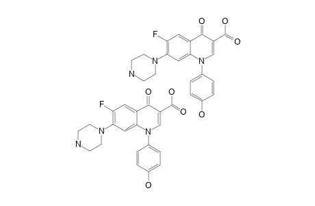 1-(4-HYDROXYPHENYL)-6-FLUORO-7-PIPERAZINYL-4-OXO-1,4-DIHYDRO-QUINOLINE-3-CARBOXYLIC-ACID