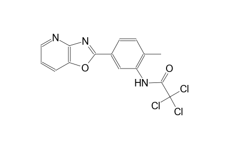 2,2,2-trichloro-N-(2-methyl-5-[1,3]oxazolo[4,5-b]pyridin-2-ylphenyl)acetamide