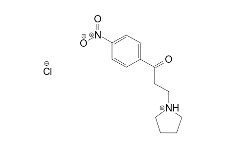 Propiophenone, 4'-nitro-3-(1-pyrrolidinyl)-, hydrochloride