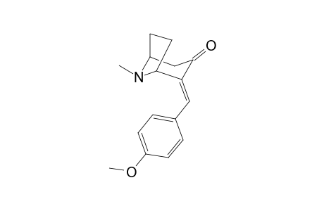 (4E)-4-[(4-methoxyphenyl)methylene]-8-methyl-8-azabicyclo[3.2.1]octan-3-one