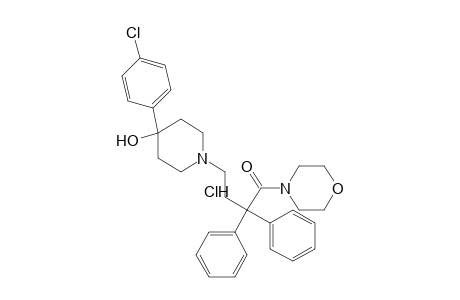 4-(p-chlorophenyl)-1-(3,3-diphenyl-4-morpholino-4-oxobutyl)-4-piperidinol, monohydrochloride