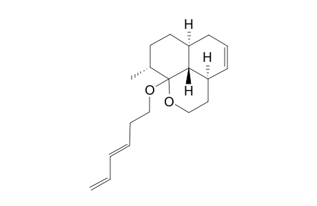 (3aRS,6aSR,9RS,9aSR,9bRS)-9a-[(E)-3',5'-hexadienyloxy]-9-methyl-2,3,3a,6,6a,7,8,9,9a,9b-decahydro-1-oxa-1H-phenalene