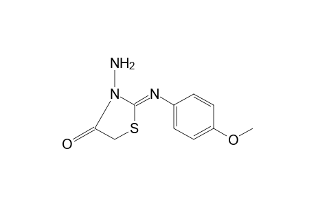 3-AMINO-2-[(p-METHOXYPHENYL)IMINO]-4-THIAZOLIDINONE