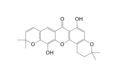 1,5-Dihydroxy-6',6'-dimethyl-2H-pyrano[2',3' : 6,7]-6",6"-dimethyl2H,4H-pyrano[2",3" : 3,4]-xanthone