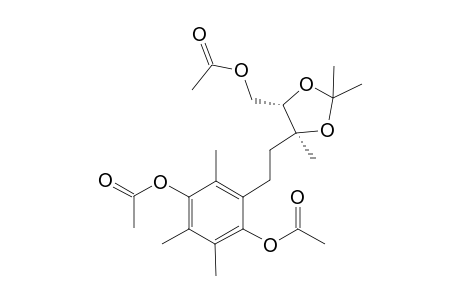 4-Acetoxy-2-{2-[(4S,5S)-5-Acetoxymethyl-2,2,4-trimethyl-1,3-dioxol-4-yl]ethyl}-3,5,6-trimethylphenyl acetate