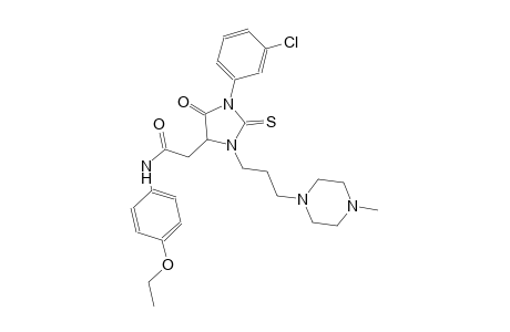 4-imidazolidineacetamide, 1-(3-chlorophenyl)-N-(4-ethoxyphenyl)-3-[3-(4-methyl-1-piperazinyl)propyl]-5-oxo-2-thioxo-