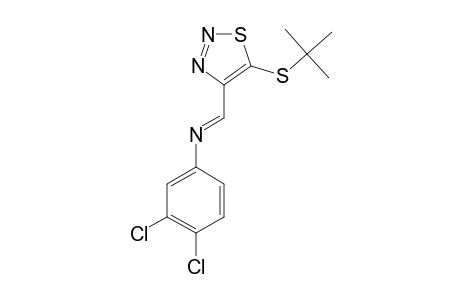 4-(3,4-DICHLOROPHENYL)-IMINOMETHYL-5-S-TERT.-BUTYLTHIO-1,2,3-THIADIAZOLE