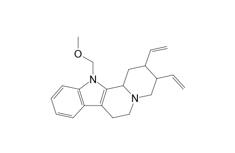 2,3-Diethenyl-1,2,3,4,6,7,12,12b-octahydro-12-(methoxymethyl)indolo[2,3-a]quinolizine