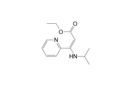 2-Propenoic acid, 3-[(1-methylethyl)amino]-3-(2-pyridinyl)-, ethyl ester, (E)-