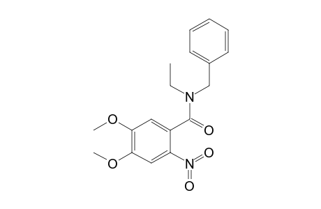 N-Benzyl-N-ethyl-4,5-dimethoxy-2-nitro-benzamide
