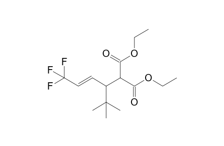 Ethyl (E)-2-ethoxycarbonyl-3-tert-butyl-6,6,6-trifluoro-4-hexenoate