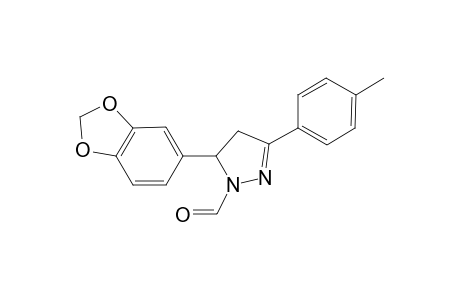 5-(Benzo[d][1,3]dioxol-5-yl)-3-p-tolyl-4,5-dihydro-1Hpyrazole-1-carbaldehyde