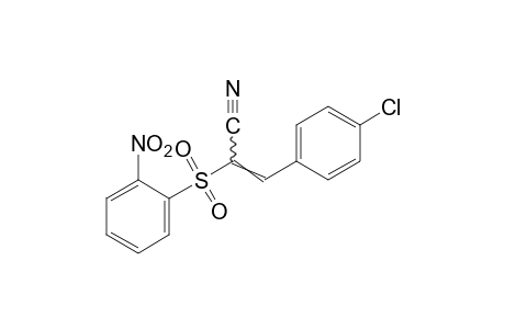 p-chloro-alpha-[(o-nitrophenyl)sulfonyl]cinnamonitrile