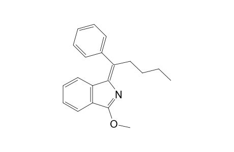 1-Methoxy-3-(1-phenylpentylidene)isoindole