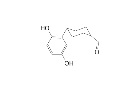 4-[2',5'-Dihydroxyphenyl)cyclohexane]carbaldehyde