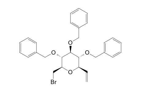 3,7-ANHYDRO-4,5,6-TRI-O-BENZYL-1,2,8-TRIDEOXY-8-O-BROMO-D-GLYCERO-D-GULO-OCT-1-ENITOL