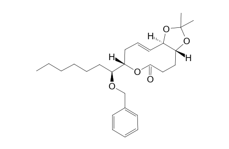 (7E)-10-[1'-(Benzyloxyheptyl)]-5,6-(isopropylidene)dioxy-3,4,5,6,9,10-hexahydro-2H-oxecin-2-one