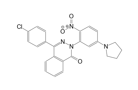 4-(4-chlorophenyl)-2-[2-nitro-5-(1-pyrrolidinyl)phenyl]-1(2H)-phthalazinone