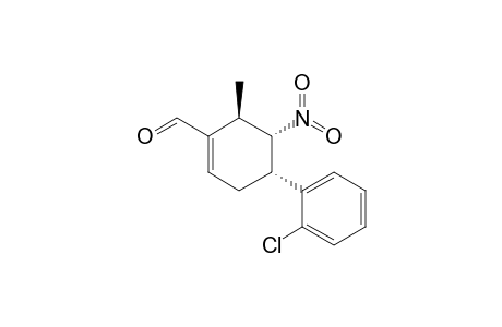 (4S,5S,6R)-6-Methyl-5-nitro-4-(2-chlorophenyl)cyclohex-1-enecarbaldehyde