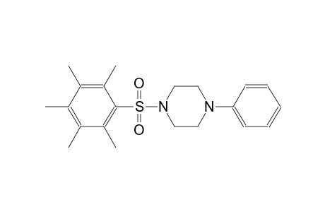 1-[(2,3,4,5,6-pentamethylphenyl)sulfonyl]-4-phenylpiperazine