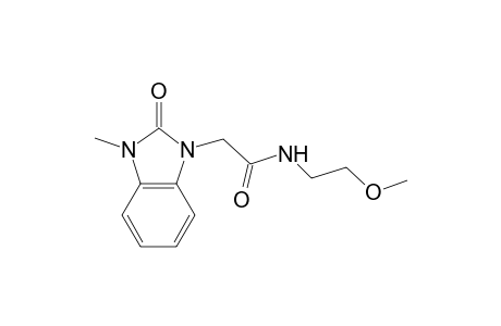 Acetamide, N-(2-methoxyethyl)-2-(3-methyl-2-oxo-2,3-dihydrobenzoimidazol-1-yl)-