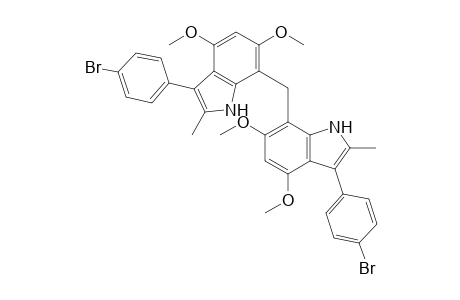 Di[4,6-Dimethoxy-2-methyl-3-(4-bromophenyl)indol-7-yl]methane