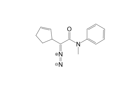 2-Diazo-2-(cyclopent-2'-en-1'-yl)-N-methyl-N-phenylacetamide