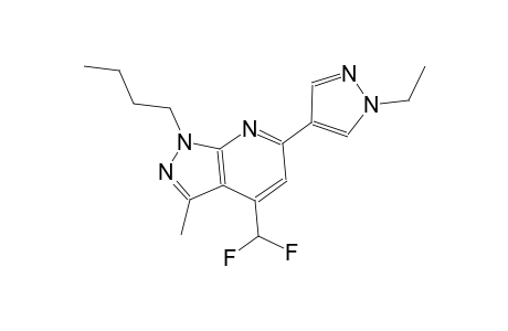 1-butyl-4-(difluoromethyl)-6-(1-ethyl-1H-pyrazol-4-yl)-3-methyl-1H-pyrazolo[3,4-b]pyridine