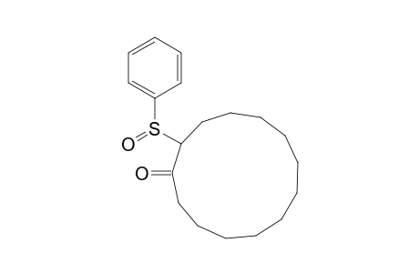 2-(benzenesulfinyl)-1-cyclotridecanone