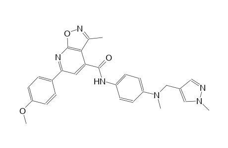 isoxazolo[5,4-b]pyridine-4-carboxamide, 6-(4-methoxyphenyl)-3-methyl-N-[4-[methyl[(1-methyl-1H-pyrazol-4-yl)methyl]amino]phenyl]-