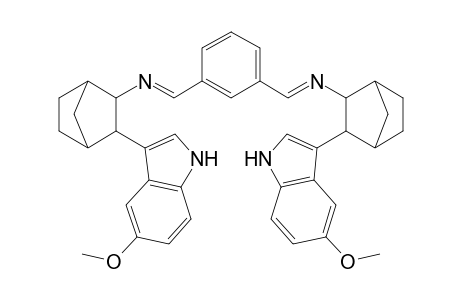 N,N-bis{[3-(exo)-5'-Methoxyindol-3'-yl]-bicyclo[2.2.1]hept-2-(endo)-yl}-benzene-1,3-dimethanimine