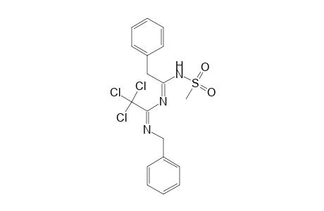 N'-Benzyl-2,2,2-trichloro-N-[1-(methylsulfonamido)-2-phenylethylidene]acetimidamide
