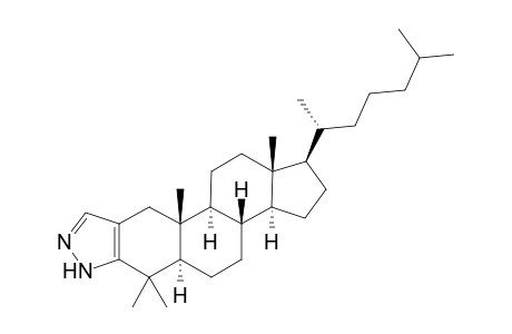 2'H-Cholest-2-eno[3,2-c]pyrazole, 4,4-dimethyl-, (5.alpha.)-